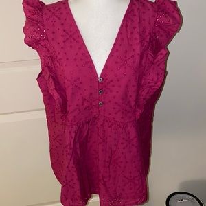 Cute pink Loft blouse